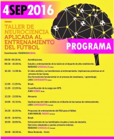 Nuevo TALLER de 'Neurociencia Aplicada al Entrenamiento del Fútbol' el DOMINGO 4 de Septiembre en Vita Sports CABA.... los esperamos!!!!!!