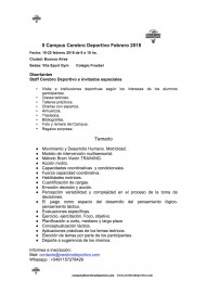 II Campus Cerebro Deportivo Febrero2018
